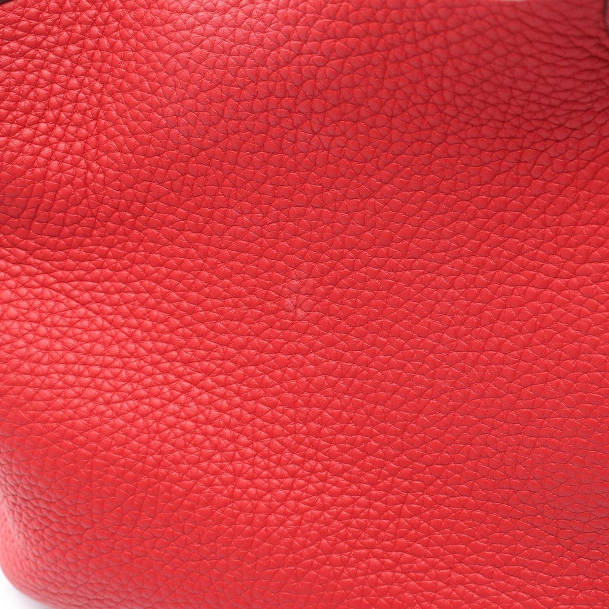 Hermes Handbag Picotin Lock PM Vermillion Leather — view 7
