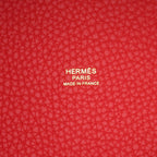 Hermes Handbag Picotin Lock PM Vermillion Leather — view 4