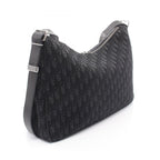Dior Shoulder Bag Slider with Zip Hobo Large Black Canvas Leather — view 2