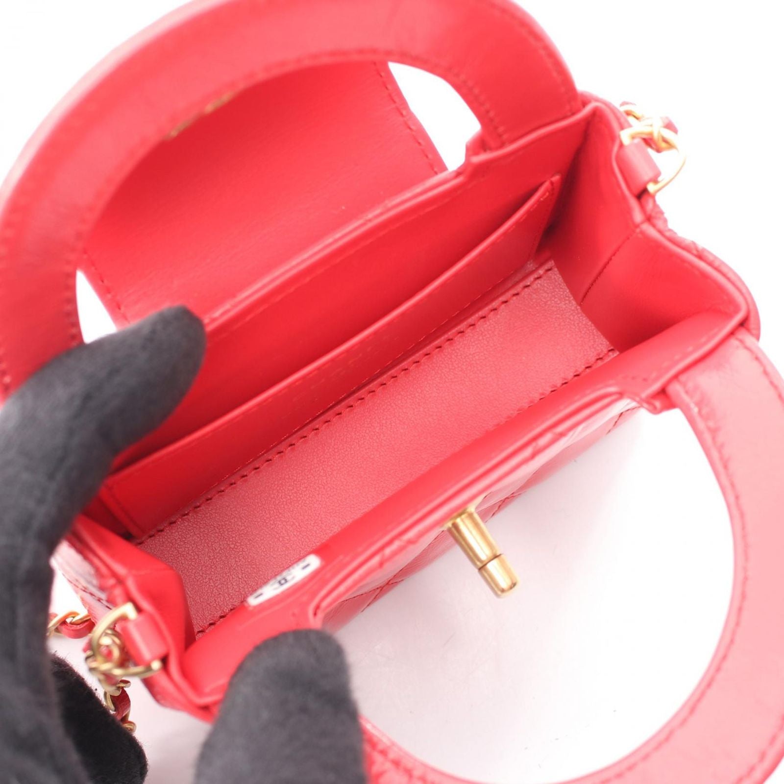 Chanel Shoulder Bag Quilted Mini Shopping 2-Way Pink — view 3
