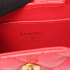 Chanel Shoulder Bag Quilted Mini Shopping 2-Way Pink — view 4
