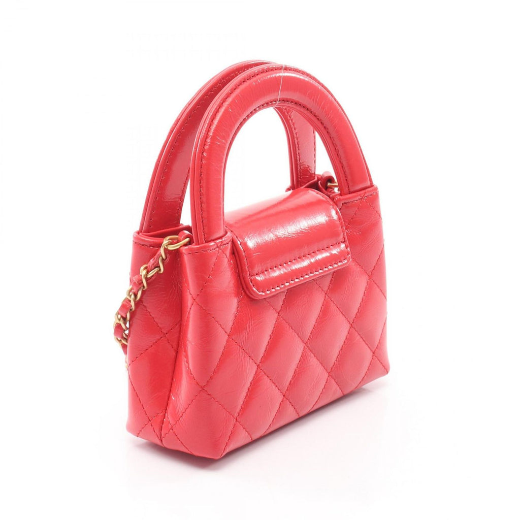 Chanel Shoulder Bag Quilted Mini Shopping 2-Way Pink — view 2