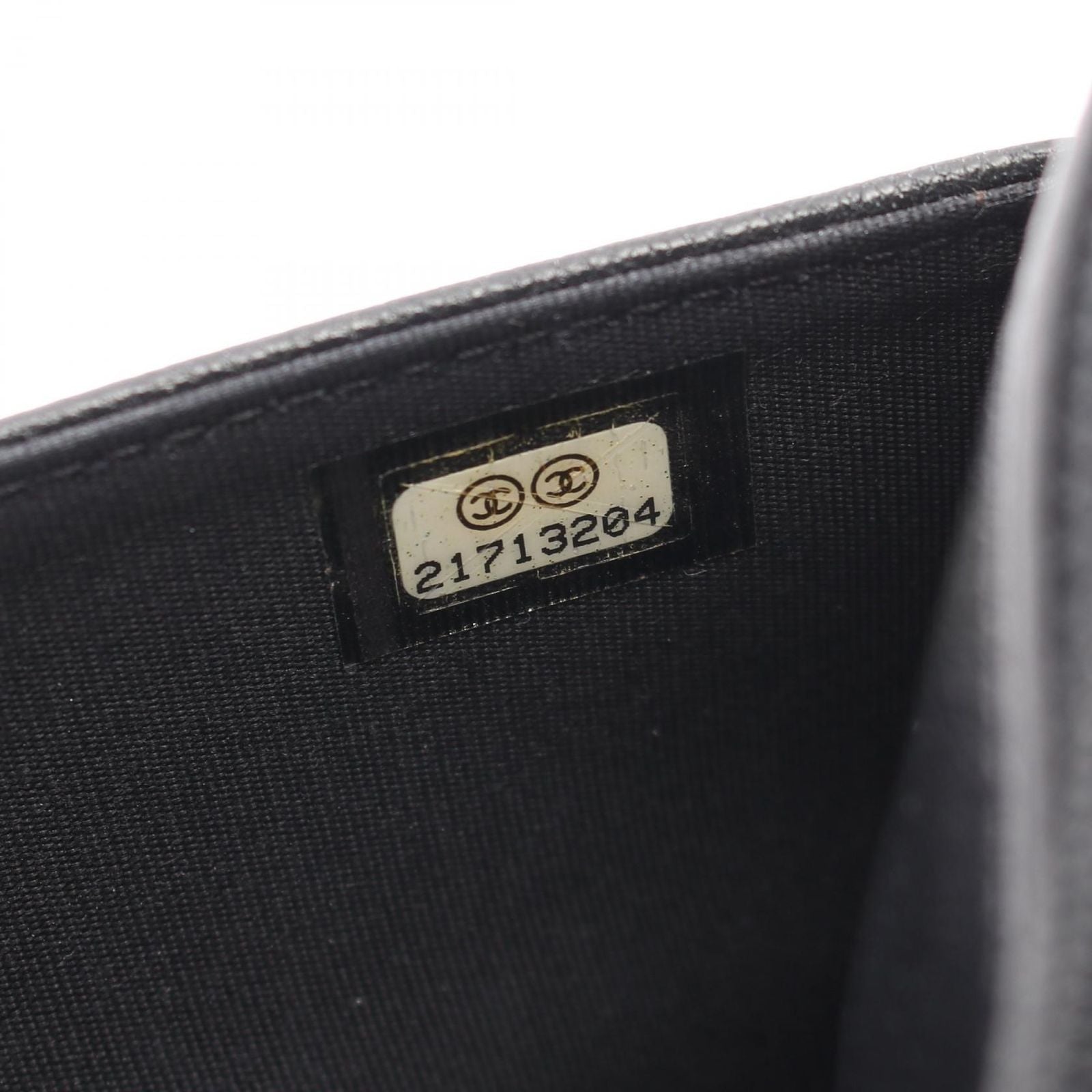 Chanel Shoulder Bag Quilted Black Calf Chain Wallet — view 5