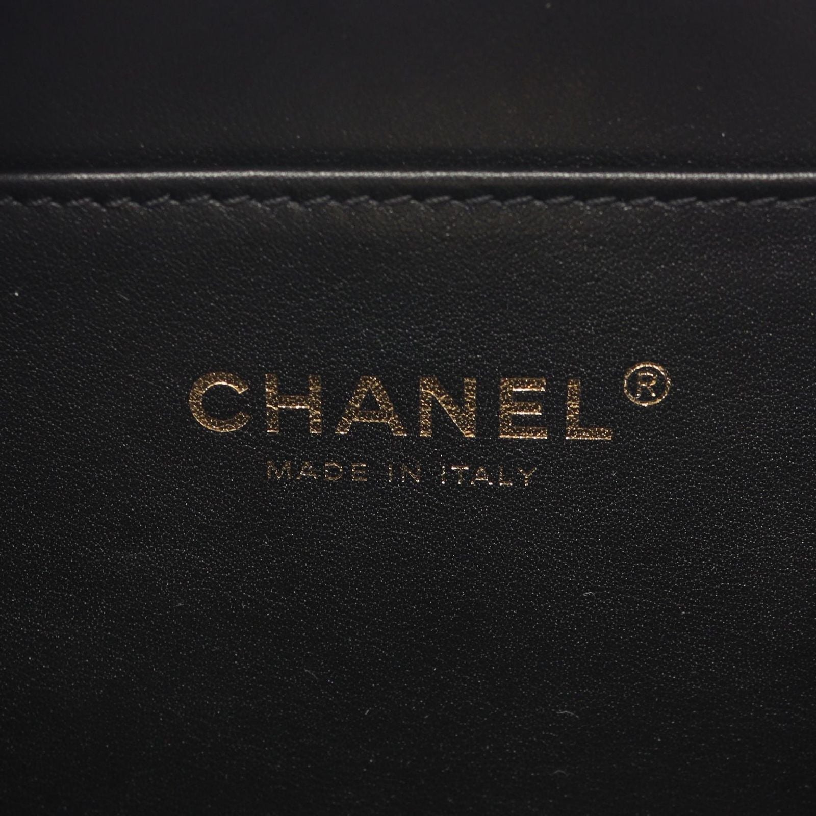 Chanel Shoulder Bag Quilted Vanity 2-Way Black Caviar Leather Small Chain — view 4