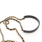 Chanel Shoulder Bag Quilted Vanity 2-Way Black Caviar Leather Small Chain — view 7