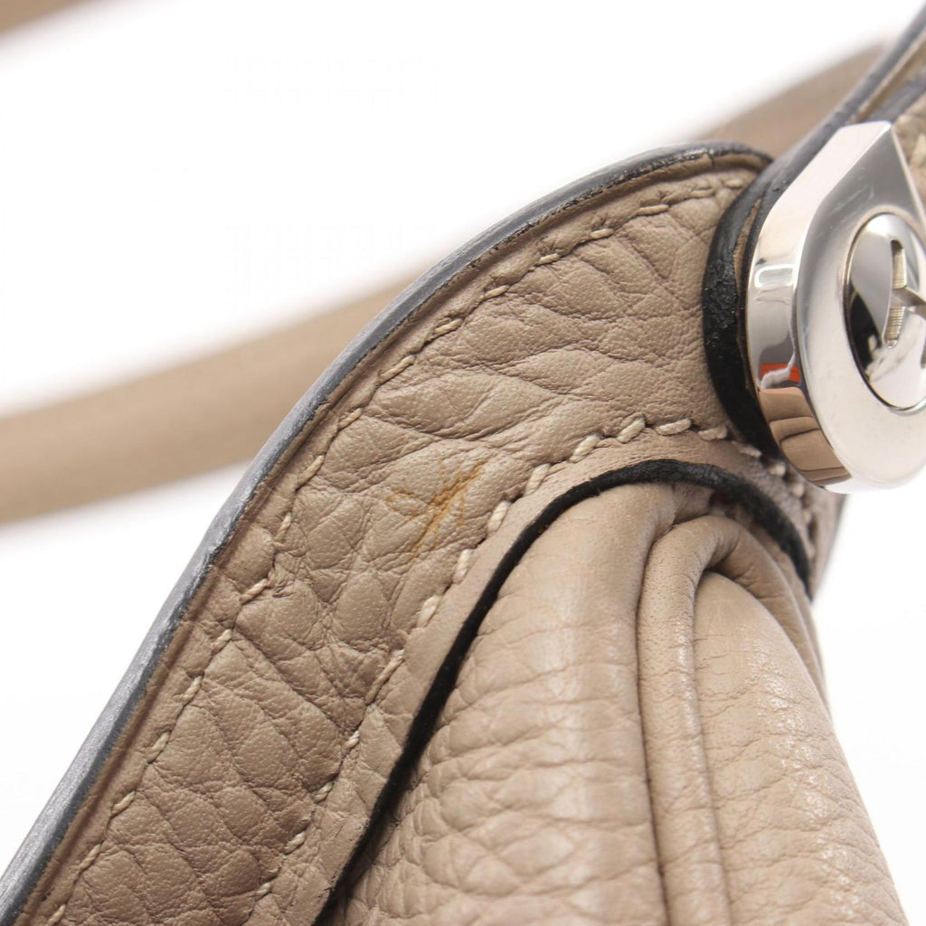 Hermes Shoulder Bag Caporal Tourtier Gray Leather — view 9