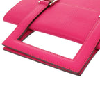 Hermes 365 Chevre Rose Shocking Silver Handbag — view 4