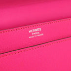 Hermes 365 Chevre Rose Shocking Silver Handbag — view 8