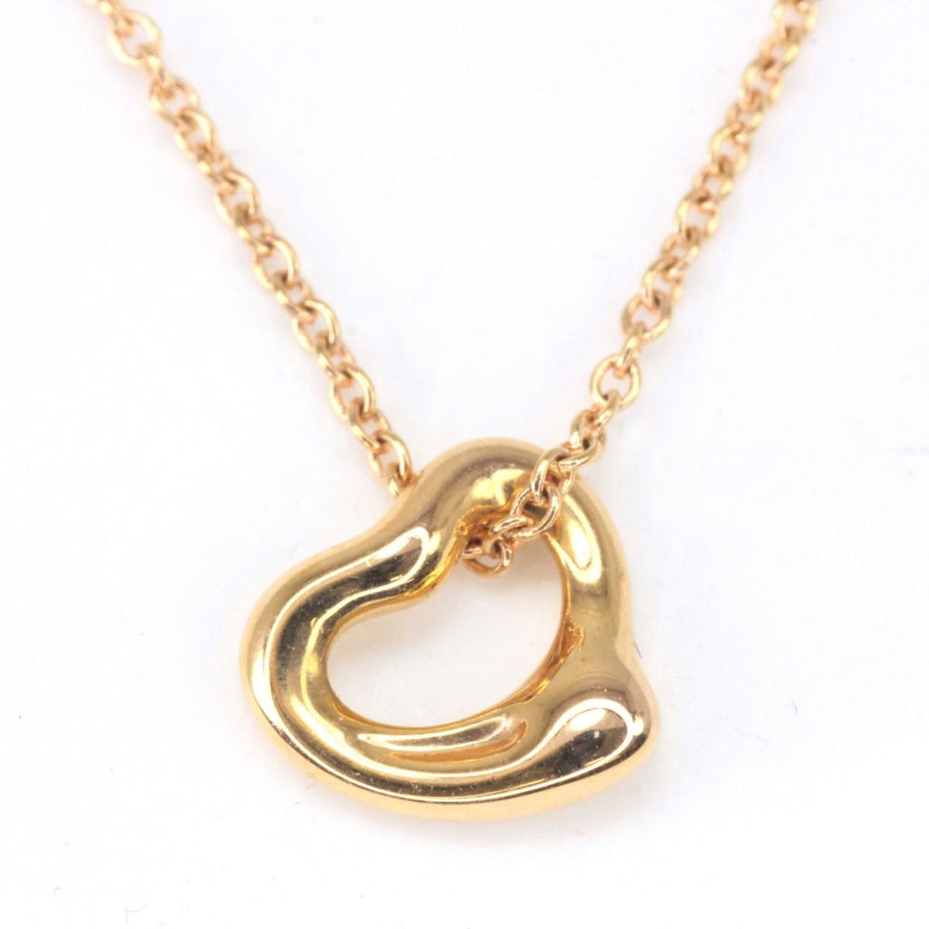 Tiffany & Co Necklace 18k Elsa Peretti Open Heart Pendant External Case — view 4
