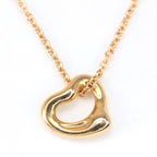 Tiffany & Co Necklace 18k Elsa Peretti Open Heart Pendant External Case — view 4