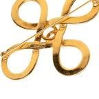 Chanel CC Logo Infinity Cross Brooch Gold Plated — view 3