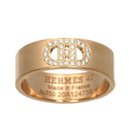 Hermes D'ancre 47 Ring Diamond 18k PG Pink Gold 750 Dunkle — view 2