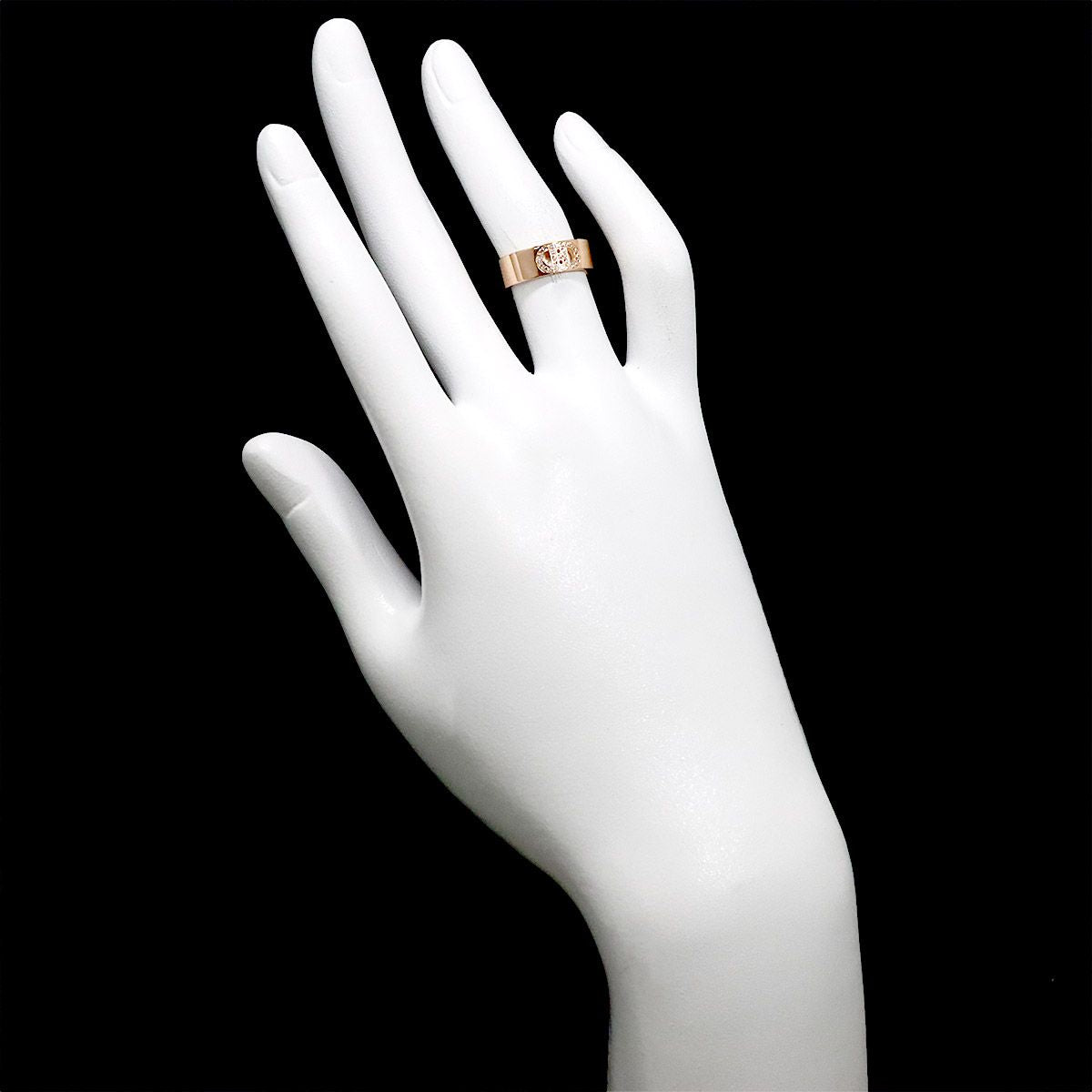 Hermes D'ancre 47 Ring Diamond 18k PG Pink Gold 750 Dunkle — view 8