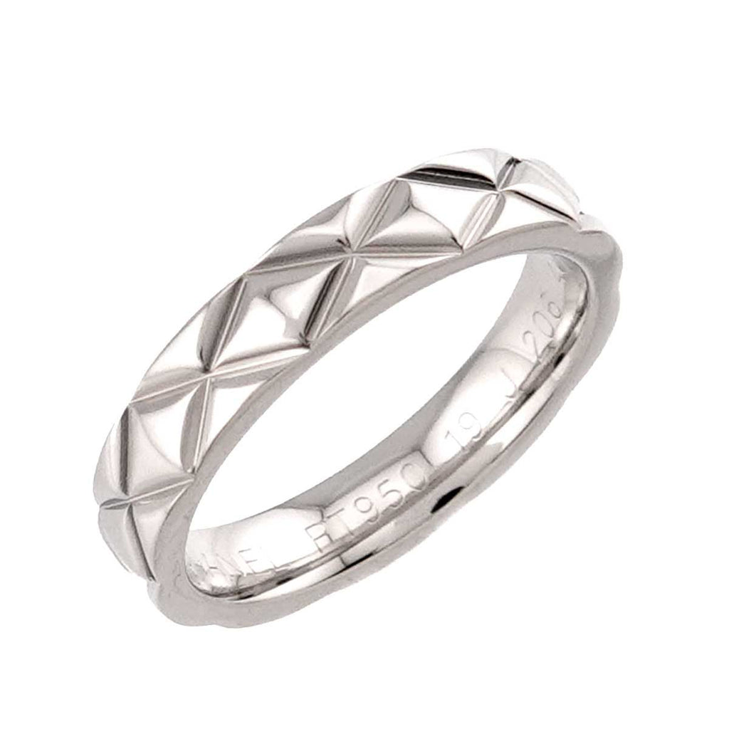 Chanel Quilted 48 Ring Pt Platinum — view 5