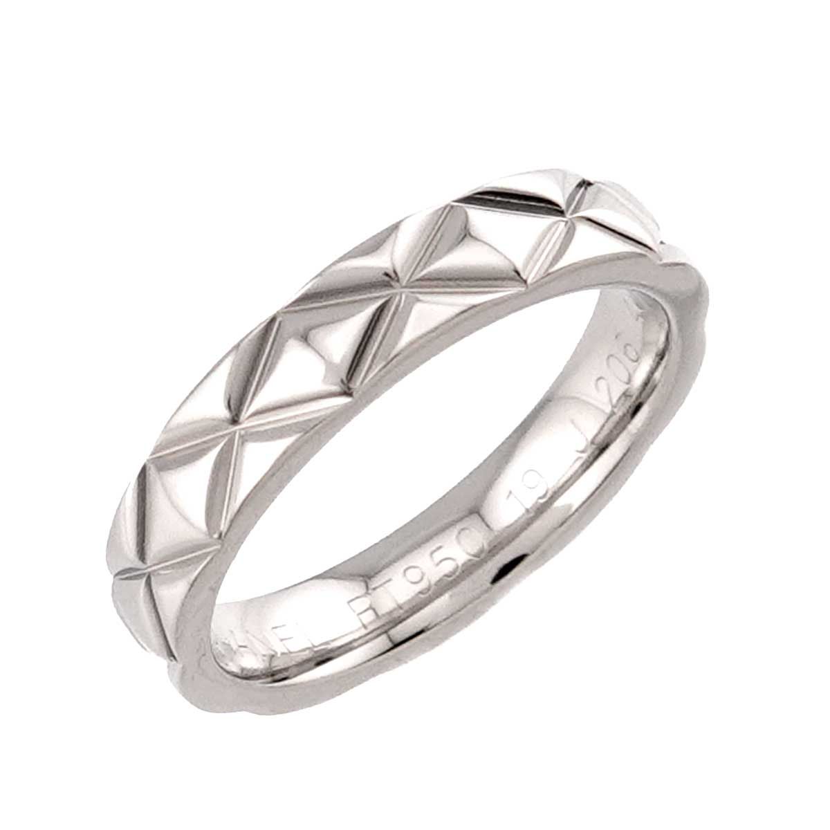 Chanel Quilted 48 Ring Pt Platinum — view 5