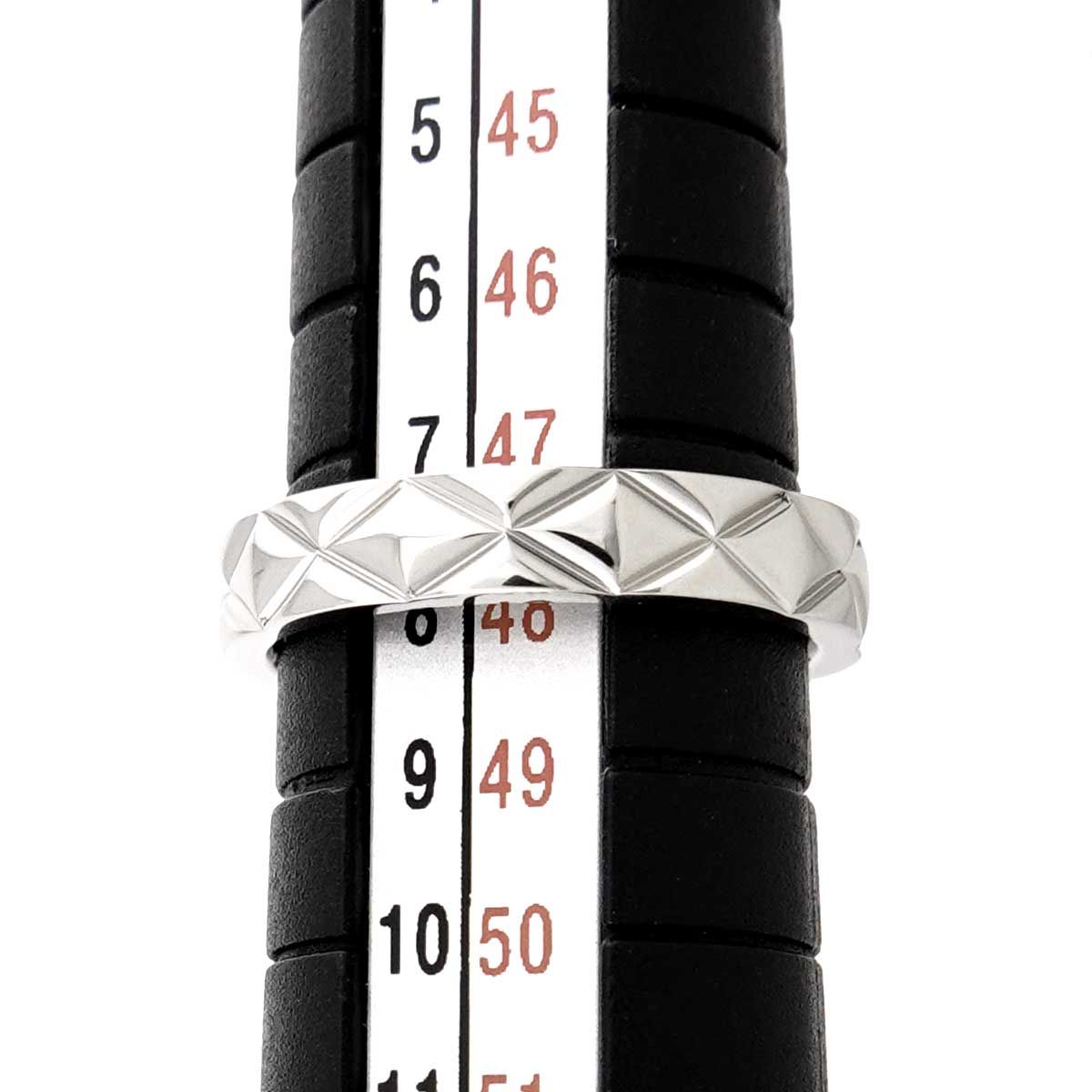Chanel Quilted 48 Ring Pt Platinum — view 6