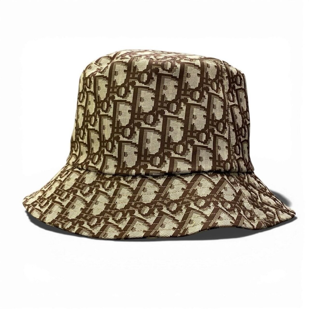 Dior Leopard Trotter Reversible Bucket Hat Brown Beige — view 3