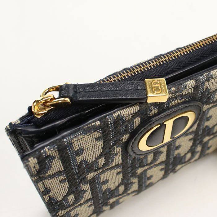 Dior Dahlia Wallet 30 Montaigne Bifold Oblique — view 8