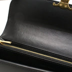 Celine Wallet Bifold Triomphe with Coin Purse Leather — view 6