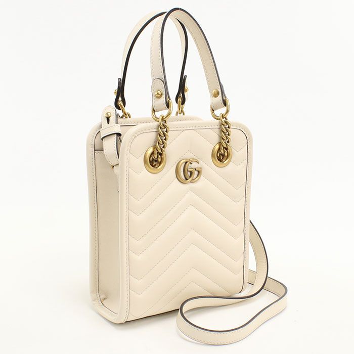 Gucci 2-Way GG Marmont Handbag Leather
