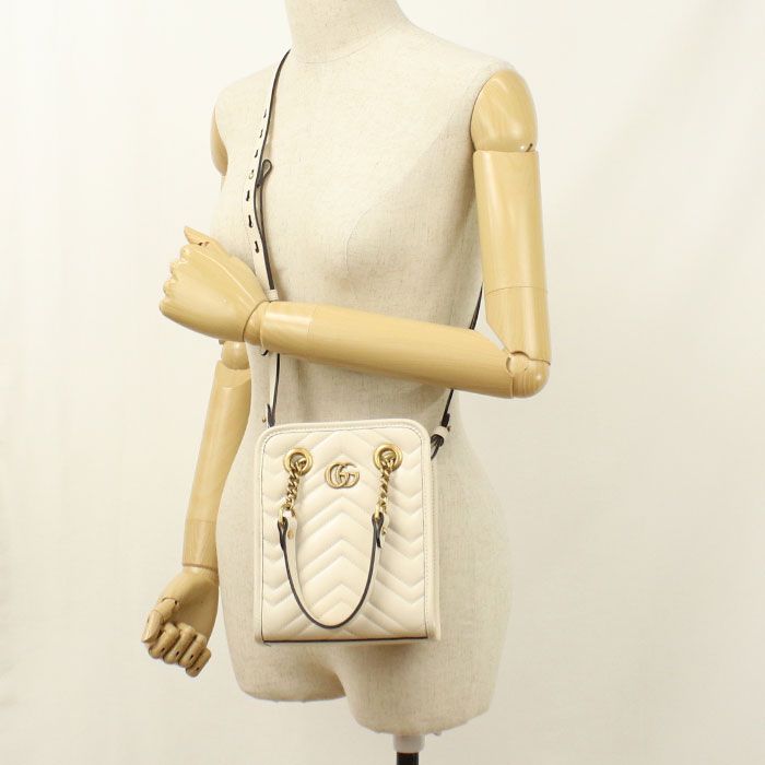 Gucci 2-Way GG Marmont Handbag Leather — view 8