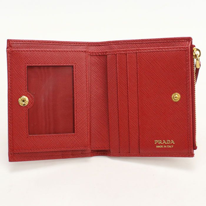 Prada Saffiano Leather Qwa Bifold Wallet — view 3