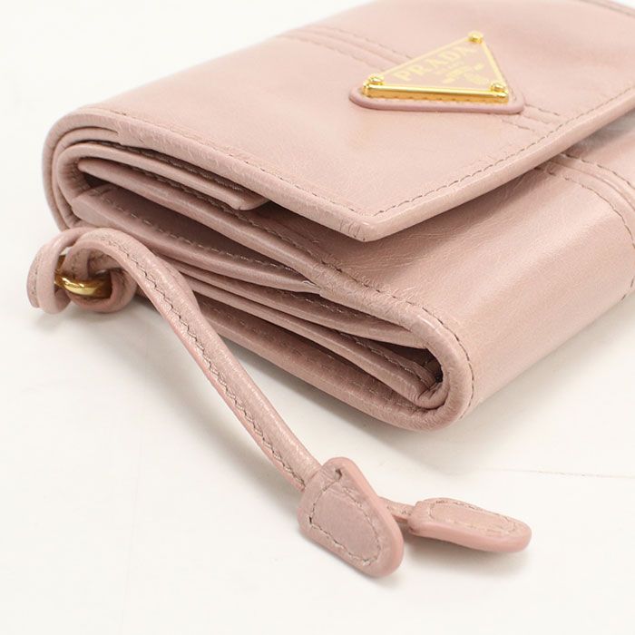 Prada Trifold Wallet Leather — view 9