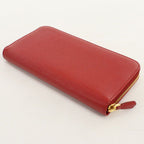 Prada Zip Around Wallet Saffiano Triangle Leather — view 2