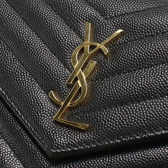 Saint Laurent Cassandra Chain Wallet Leather — view 4