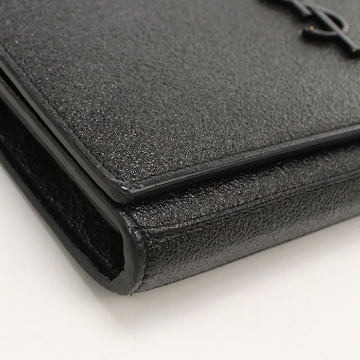 Saint Laurent YSL Monogram Chain Wallet Leather — view 6