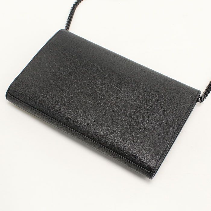 Saint Laurent YSL Monogram Chain Wallet Leather — view 2