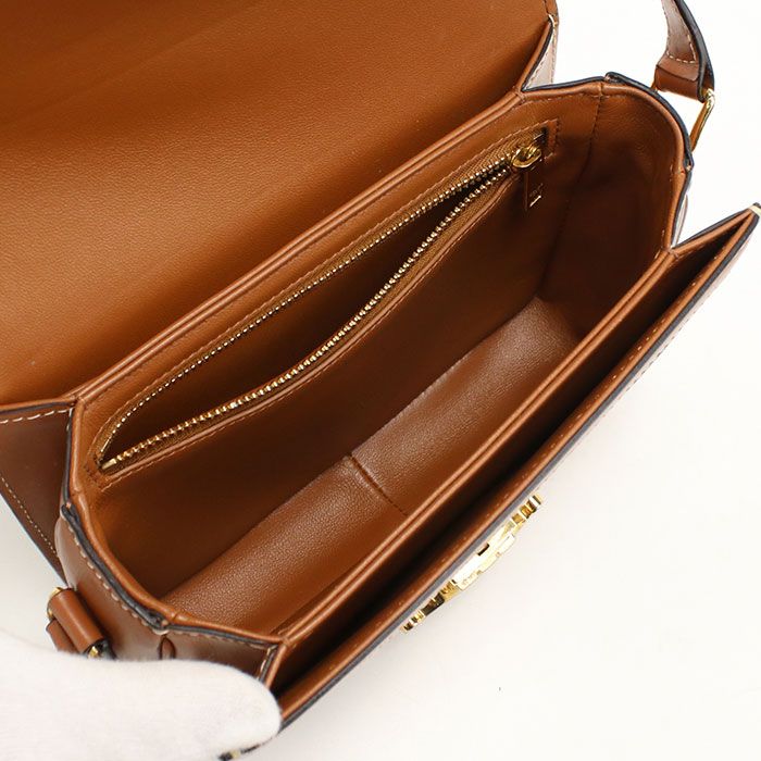 Celine Triomphe Teen Crossbody Shoulder Bag Canvas Calf — view 3