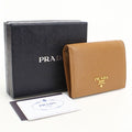 Prada Vitello Move Leather Bifold Wallet