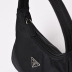 Prada Hobo Handbag Nylon Black — view 6