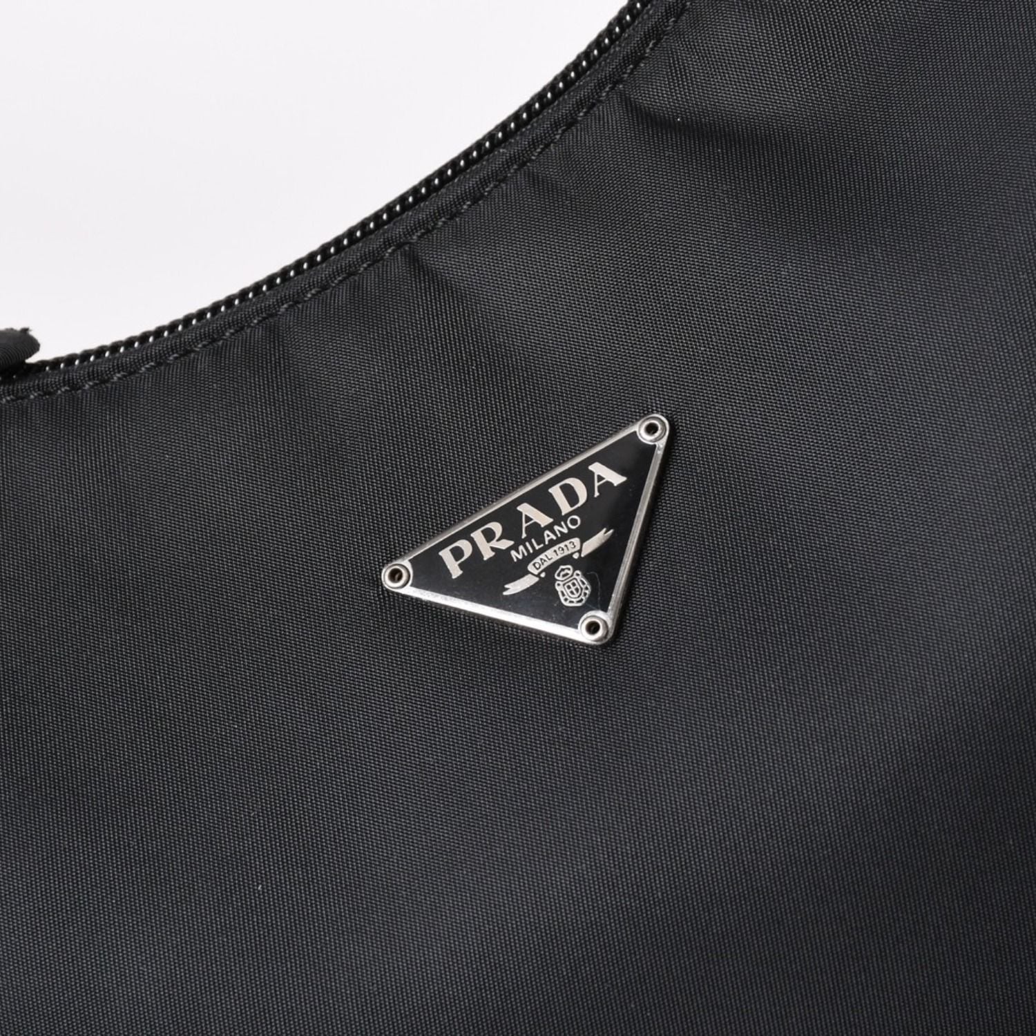 Prada Hobo Handbag Nylon Black — view 8