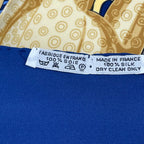 Hermes Scarf Carre 90 Royal Treasures of Benin Blue — view 6