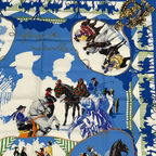 Hermes Scarf Carre 90 Feria de Sevilla Holidays in Seville Silk 100% Blue — view 2
