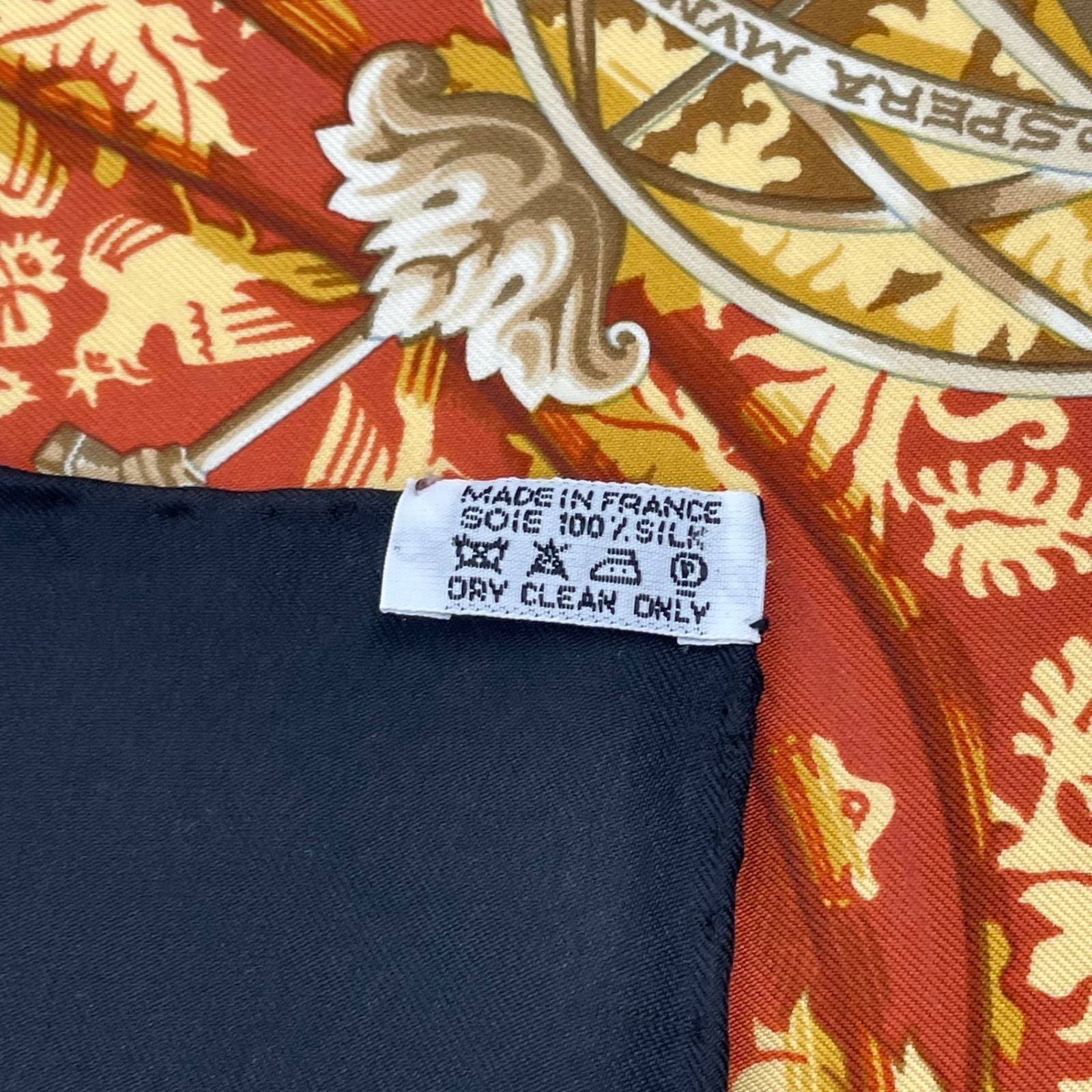 Hermes Scarf Carre 90 Pau Dela Des Cinq Mers Across the Five Seas Silk Black — view 7