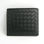 Bottega Veneta Intrecciato Piccolo Bifold Wallet Calf Leather Black Billfold — view 2