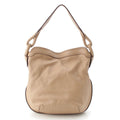 Loewe Switch Small Runner Leather Logo Shoulder Bag Beige