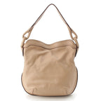 Loewe Switch Small Runner Leather Logo Shoulder Bag Beige