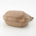 Loewe Switch Small Runner Leather Logo Shoulder Bag Beige — view 6
