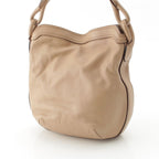 Loewe Switch Small Runner Leather Logo Shoulder Bag Beige — view 3