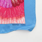 Hermes Carre 70 Silk Brazil II Feather Scarf Pink — view 7