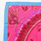 Hermes Carre 70 Silk Brazil II Feather Scarf Pink — view 2