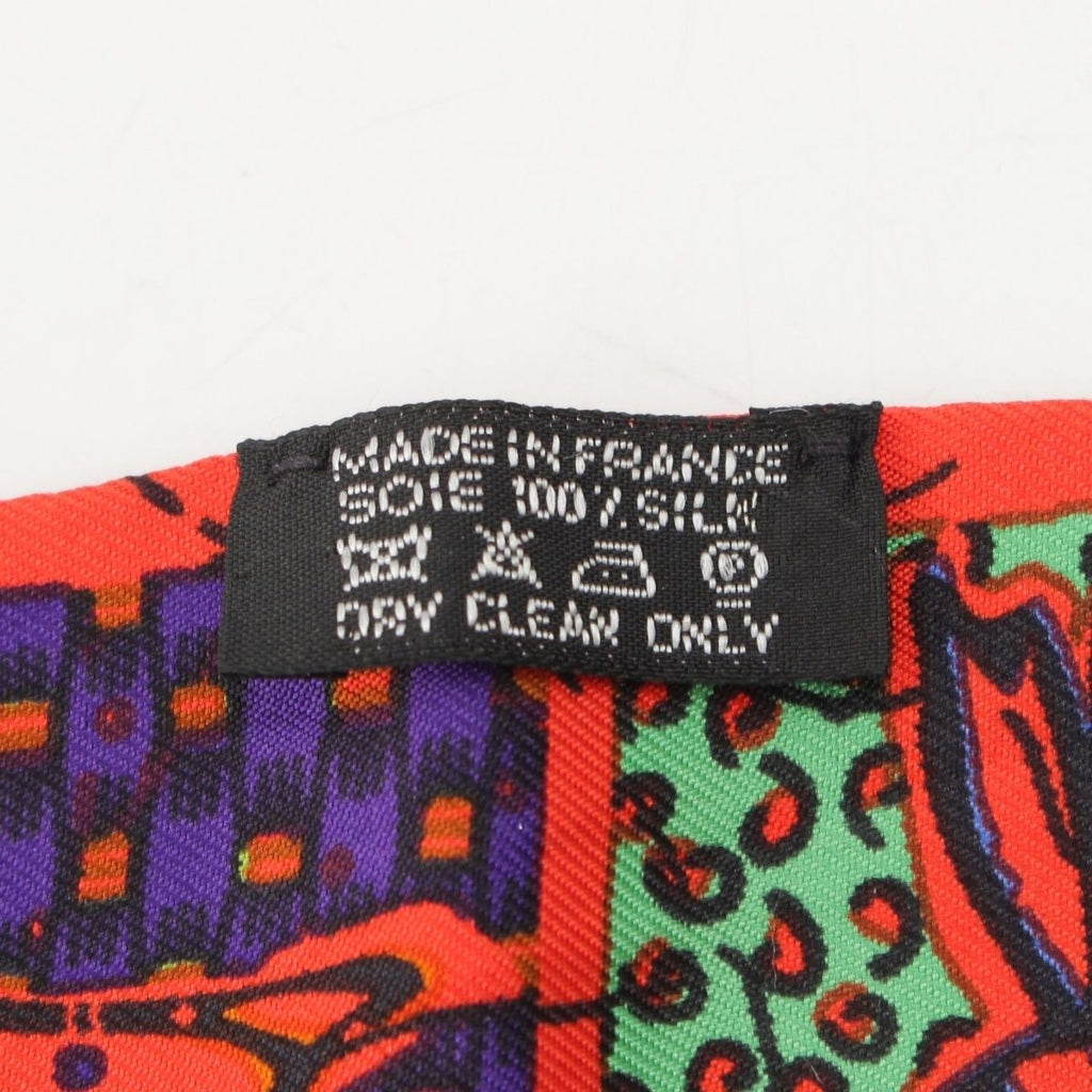 Hermes Twilly le Boubou Silk Scarf Orange — view 8