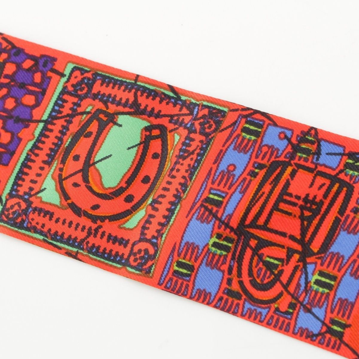 Hermes Twilly le Boubou Silk Scarf Orange — view 5