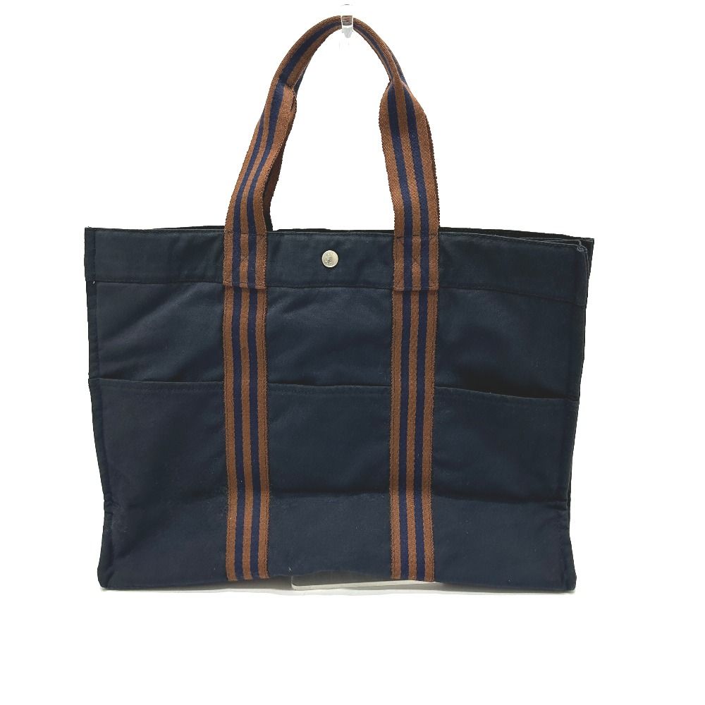 Hermes Handbag Fourre Tout GM Canvas Navy