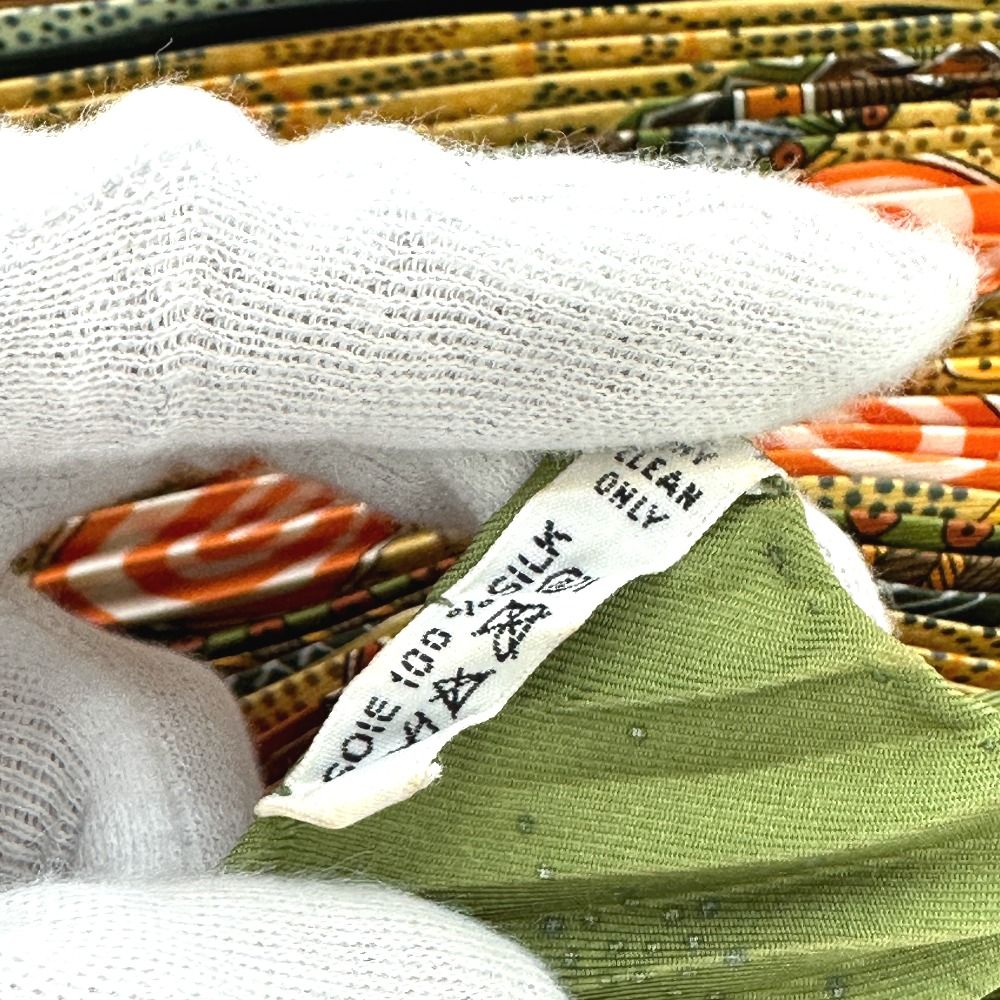 Hermes Scarf Australian Dream Memories Silk Green — view 6