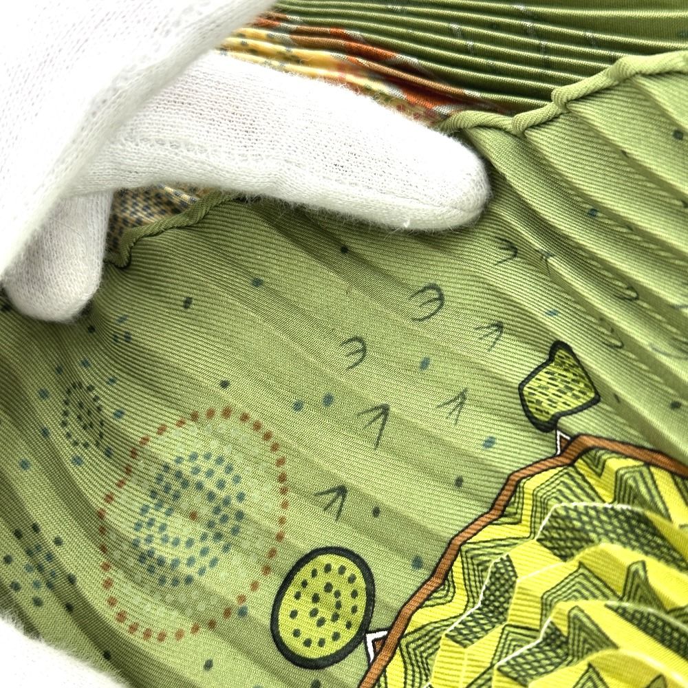 Hermes Scarf Australian Dream Memories Silk Green — view 8